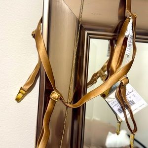 NWT La Perla Silk Golden Suspender Belt